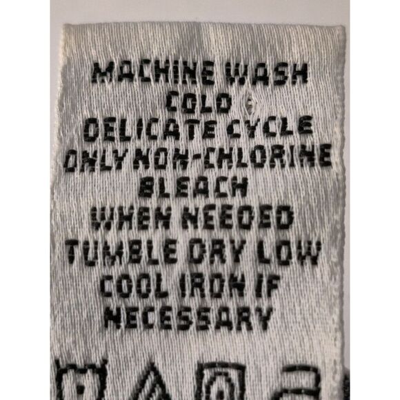 Max Studio Floral‎ Boat Neck Ruffle Elastic Hem Top Blouse Black Womens Size S - Picture 5 of 9